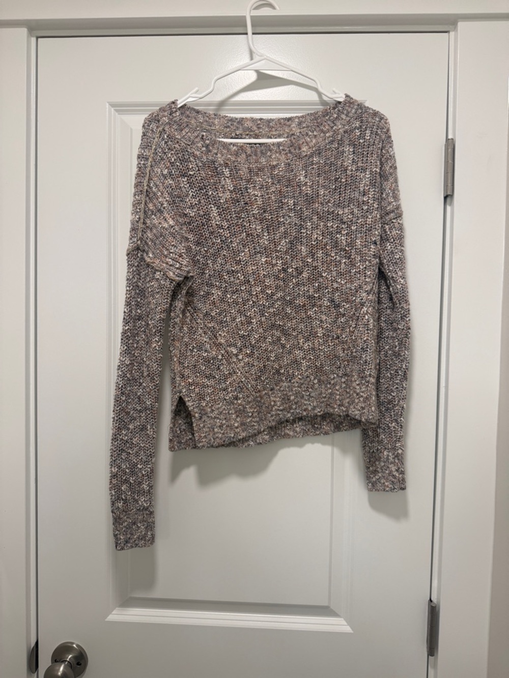 Abercrombie & Fitch Multitone Marled Scoopneck Sweater